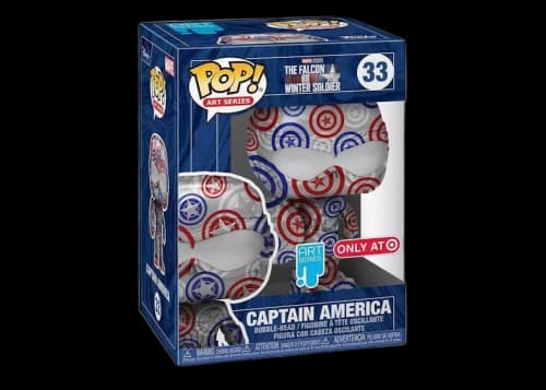 Funko Pop! Art Series Marvel The Falcon Winter Soldier Captain America Target Exclusive Figure #33