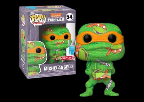 Funko Pop! Art Series Teenage Mutant Ninja Turtles Michelangelo Target Exclusive Figure #54