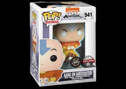 Funko Pop! Avatar The Last Airbender Aang on Airscooter Glow Chase Special Edition Figure #541