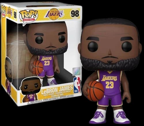 Funko Pop! Basketball NBA LeBron James Lakers (Purple Jersey) 10 Inch Figure #98