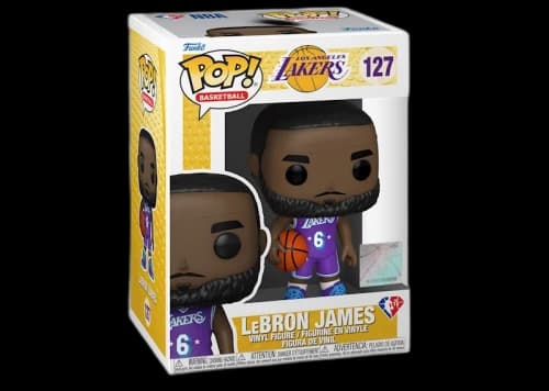 Funko Pop! Basketball NBA Los Angeles Lakers LeBron James (City Edition Jersey) Figure #127