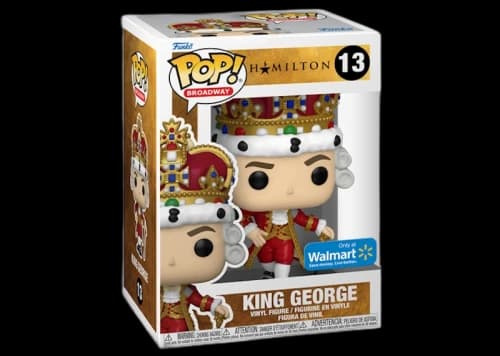 Funko Pop! Broadway Hamilton King George Walmart Exclusive Figure #13