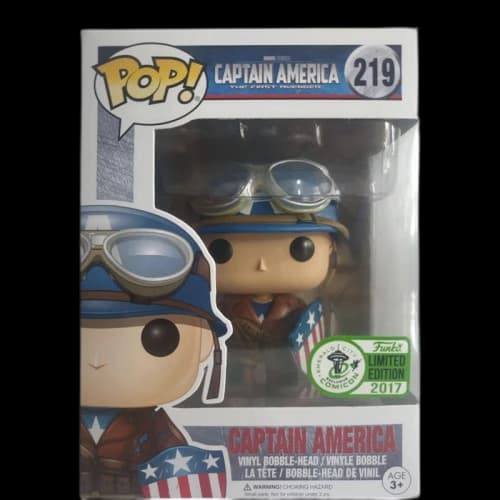 Funko Pop! Captain America The First Avenger Captain America Emerald City Comic Con Bobble-Head Figure #219