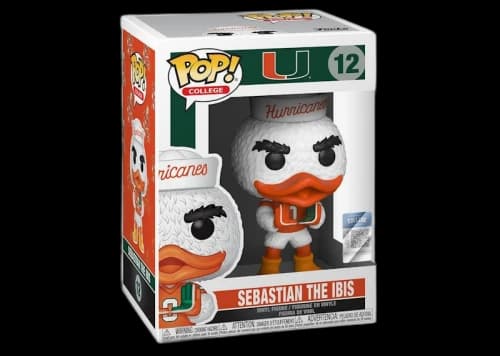 Funko Pop! College Miami Hurricanes Sebastian The Ibis Figure #12