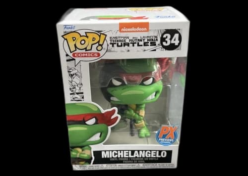 Funko POP! Comics: Eatman & Laird's Teenage Mutant Ninja Turtles-Michelangelo (PX Previews) Figure #34