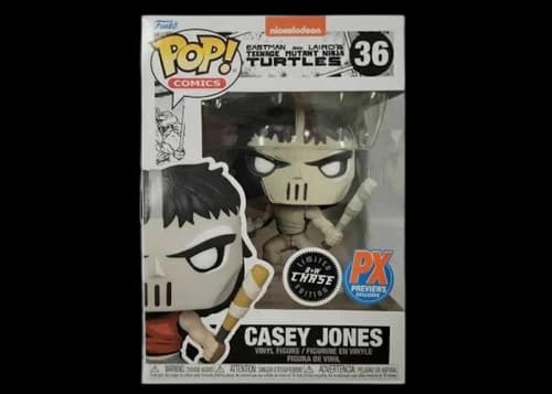 Funko Pop! Comics Teenage Mutant Ninja Turtles Casey Jones Chase Edition PX Previews Exclusive Figure #36