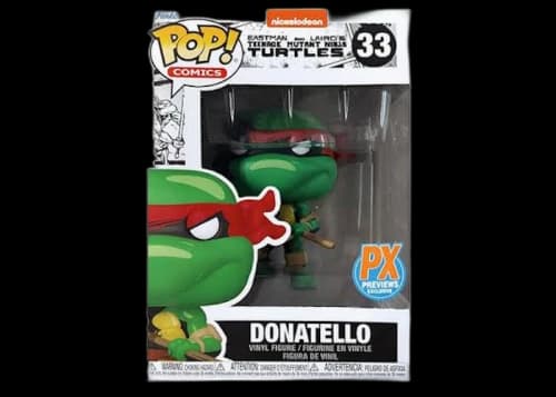 Funko Pop! Comics Teenage Mutant Ninja Turtles Donatello PX Previews Exclusive Figure #33