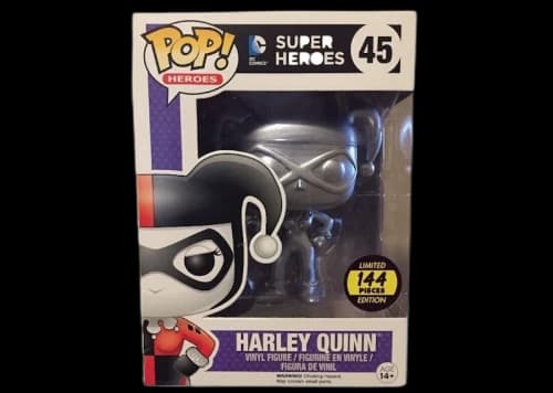 Funko Pop! DC Comics Harley Quinn (Silver) Hot Topic Exclusive Figure #45