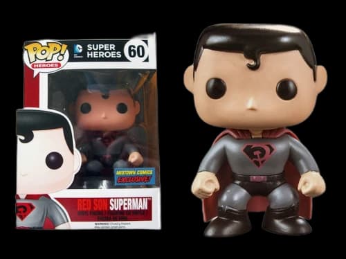 Funko Pop! DC Comics Superman (Red Son) Midtown Comics Exclusive Figure #60