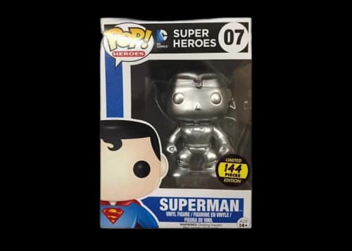 Funko Pop! DC Super Heroes Superman (Silver) (Chase) Figure #07