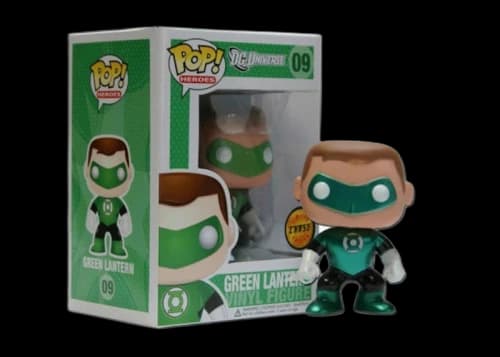 Funko Pop! DC Universe Green Lantern (Metallic) (Chase) Bobble-Head Figure #09