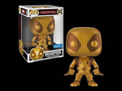 Funko Pop! Deadpool (Gold) Walmart Exclusive 10 Inch Figure #543