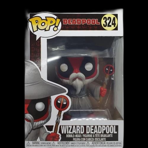 Funko Pop! Deadpool Wizard Deadpool Bobble-Head Figure #324