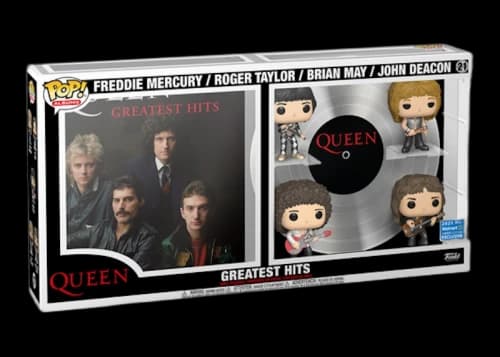 Funko Pop! Deluxe Albums Queen Greatest Hits Freddie Mercury, Roger Taylor, Brian May & John Deacon 2021 Walmart Exclusive Figure #21