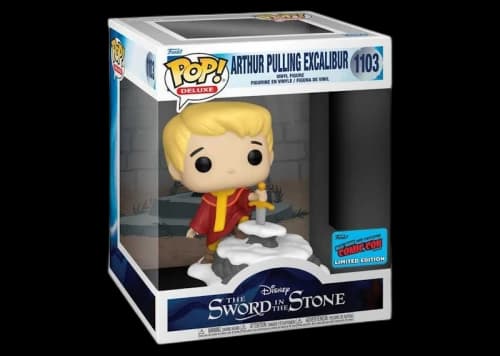 Funko Pop! Deluxe Disney The Sword In The Stone Arthur Pulling Excalibur 2021 NYCC Exclusive Figure #1103