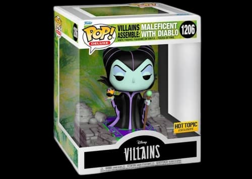 Funko Pop! Deluxe Disney Villains Assemble: Maleficent with Diablo Hot Topic Exclusive Figure #1206