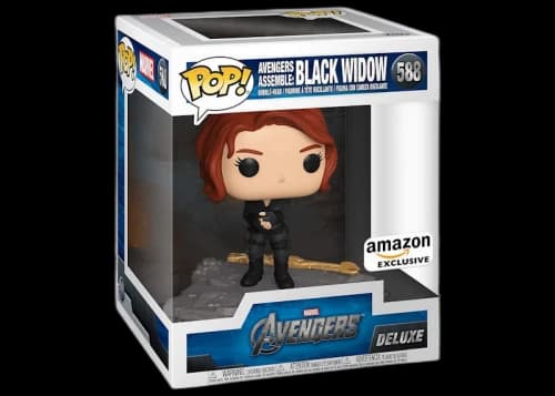 Funko Pop! Deluxe Marvel Avengers Assemble: Black Widow Amazon Exclusive Figure #588