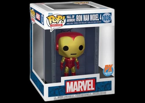 Funko Pop! Deluxe Marvel Hall of Armor: Iron Man Model 4 PX Previews Exclusive Figure #1036