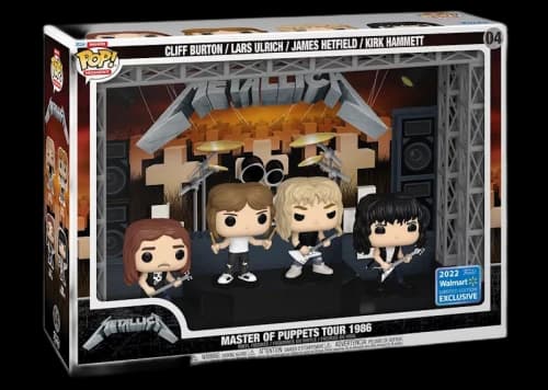 Funko Pop! Deluxe Moment Metallica Master of Puppets Tour 1986 2022 Walmart Exclusive Figure #04