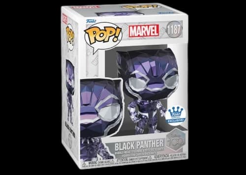 Funko Pop! Disney 100 Marvel (Facet) Black Panther Funko Shop Exclusive Figure #1187