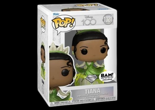 Funko Pop! Disney 100 Tiana Diamond Collection BAM Exclusive Figure #1321