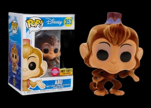 Funko Pop! Disney Aladdin Abu (Flocked) Hot Topic Exclusive Figure #353