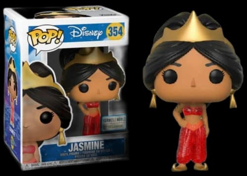 Funko Pop! Disney Aladdin Jasmine (Red Glitter) Barnes & Noble Exclusive Figure #354