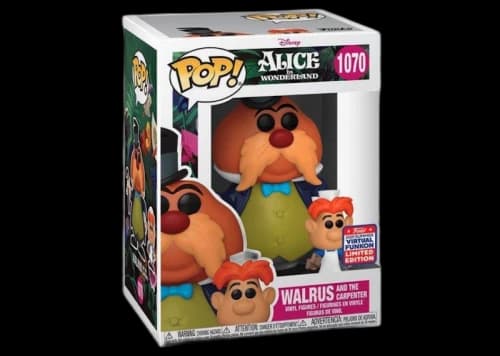 Funko Pop! Disney Alice In Wonderland Walrus And The Carpenter 2021 Summer Virtual Funkon Exclusive Figure #1070