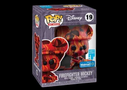 Funko Pop! Disney Artist Series Firefighter Mickey Walmart Exclusive Figure #19