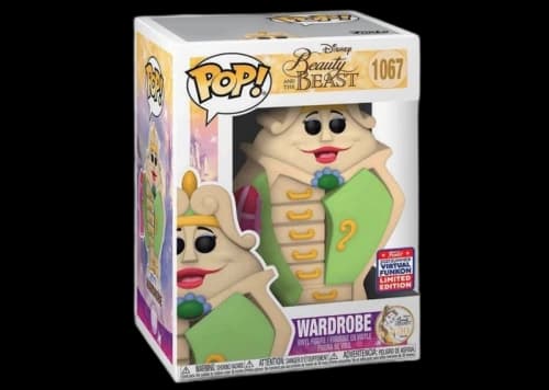 Funko Pop! Disney Beauty And The Beast Wardrobe 2021 Summer Virtual Funkon Exclusive Figure #1067