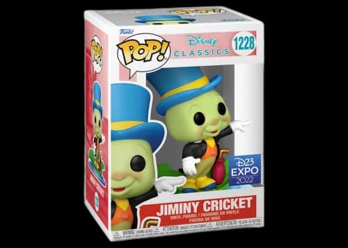 Funko Pop! Disney Classics Jiminy Cricket 2022 D23 Expo Exclusive Figure #1228
