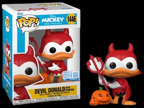 Funko Pop! Disney: Devil Donald with Pumpkin (Exclusive/Sticker) Figure #1446