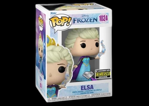 Funko Pop! Disney Frozen Elsa Diamond Collection Entertainment Earth Exclusive Figure #1024