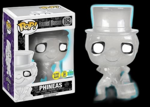 Funko Pop! Disney Haunted Mansion Phineas (Glitter Glow White) SDCC Figure #162