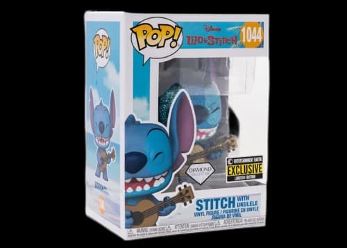 Funko Pop! Disney Lilo And Stitch (Stitch With Ukulele) Entertainment Earth Diamond Exclusive Figure #1044