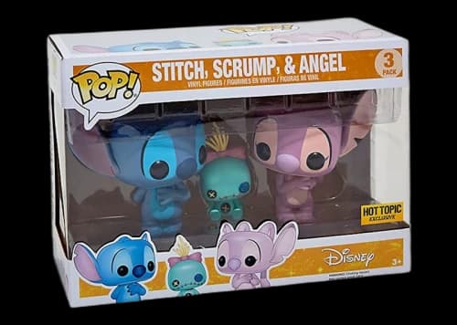 Funko Pop! Disney Lilo & Stitch Stitch, Scrump, Angel Hot Topic Exclusive 3 Pack