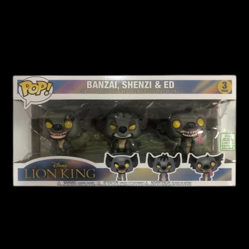 Funko Pop! Disney Lion King Banzai, Shenzi & Ed Spring Convention Edition 3 Pack