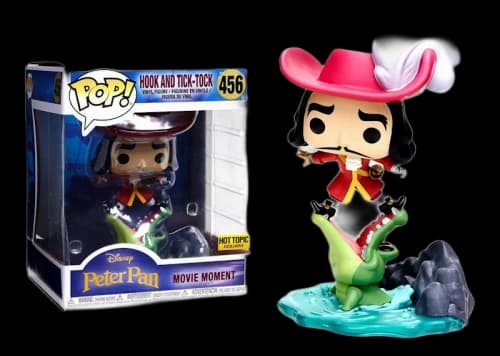 Funko Pop! Disney Peter Pan Hook & Tick Tock Hot Topic Disney Treasures Exclusive Movie Moments Figure #456