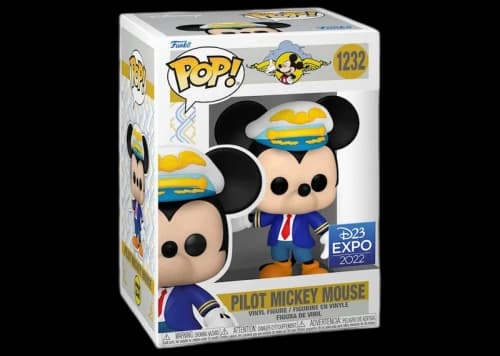 Funko Pop! Disney Pilot Mickey Mouse 2022 D23 Expo Exclusive Figure #1232