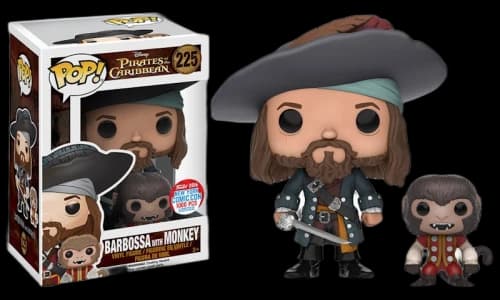 Funko Pop! Disney Pirates Of The Caribbean Captain Barbossa (w Monkey) NYCC Figure #225