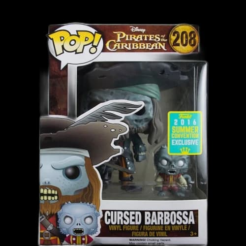 Funko Pop! Disney Pirates of the Caribbean Cursed Barbossa Summer Convention Exclusive Figure #208