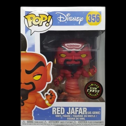 Funko Pop! Disney Red Jafar (as Genie) (Glow) (Chase) Figure #356