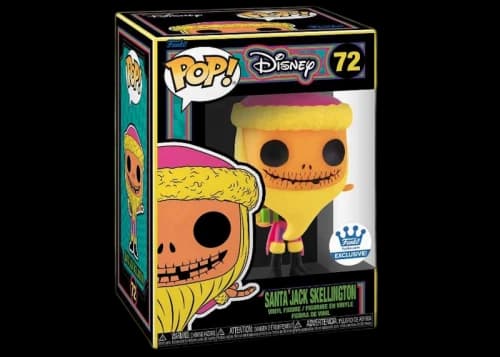 Funko Pop! Disney Santa Jack Skellington Blacklight Funko Shop Exclusive Figure #72