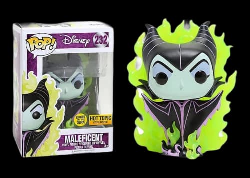Funko Pop! Disney Sleeping Beauty Maleficent Green Flames (Glow) Hot Topic Exclusive Figure #232