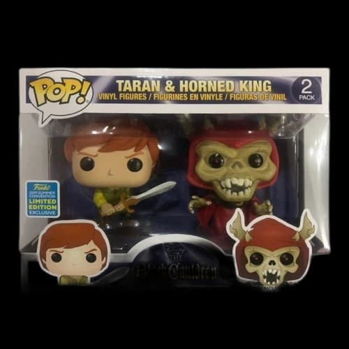 Funko Pop! Disney The Black Cauldron Taran & Horned King Summer Convention Edition 2 Pack
