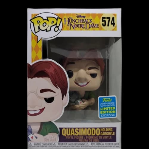 Funko Pop! Disney The Hunchback of Notre Dame Quasimodo Holding Gargoyle Summer Convention Exclusive Figure #574
