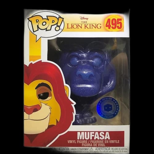 Funko Pop! Disney The Lion King Mufasa (Glitter) Pop in a box Exclusive Figure #495
