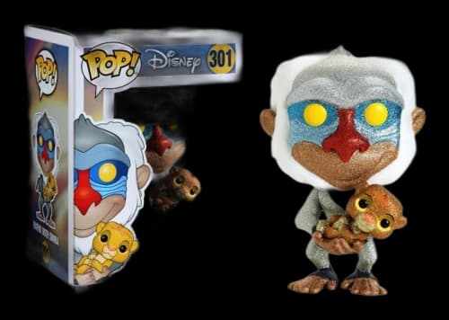 Funko Pop! Disney The Lion King Rafiki with Simba Diamond Hot Topic Exclusive Figure #301
