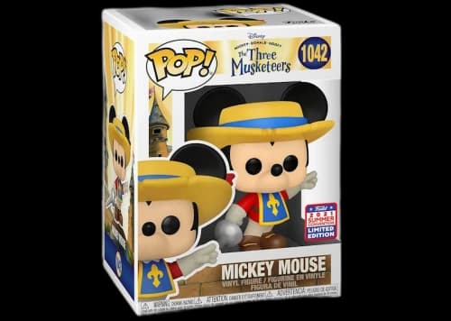 Funko Pop! Disney The Three Musketeers Mickey Mouse 2021 Summer Convention Exclusive Figure #1042