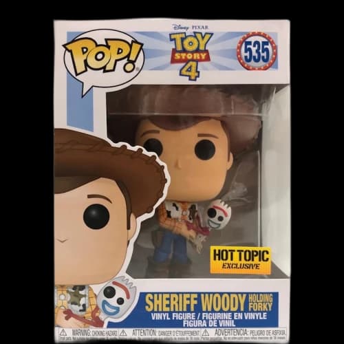 Funko Pop! Disney Toy Story 4 Sheriff Woody Holding Forky Hot Topic Exclusive Figure #535